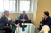 Chair of the Delegation of the PSBiH to PSVE Saša Magazinović and member of the Delegation Sabina Ćudić held a meeting with a member of the Parliament of Great Britain